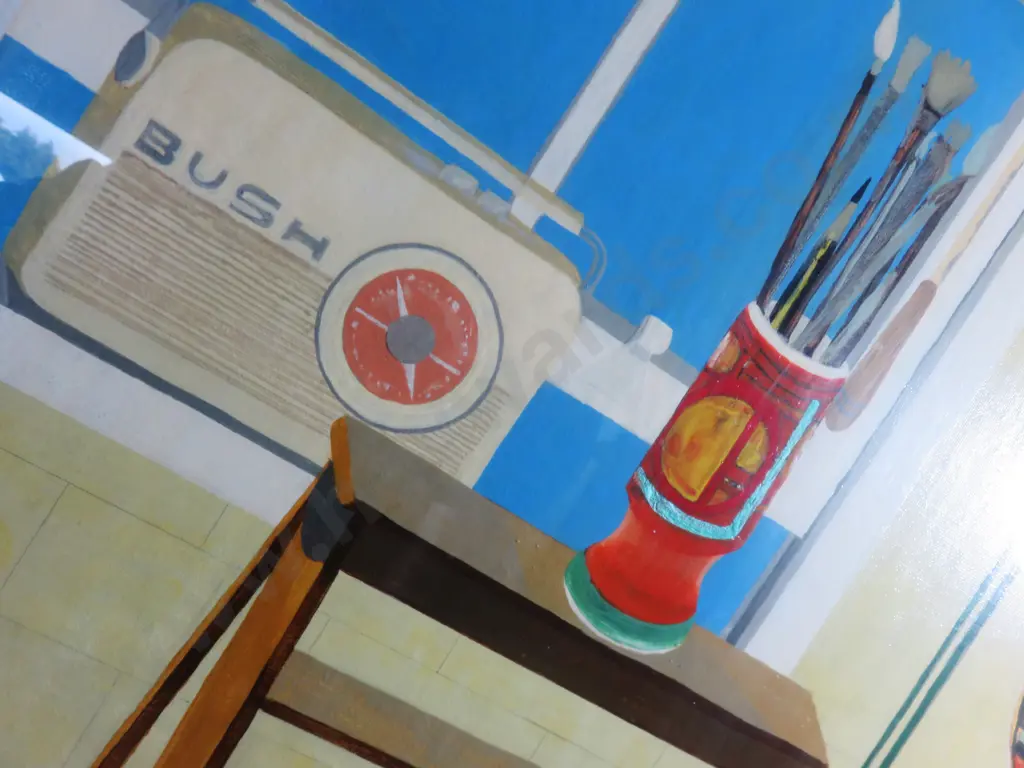 Modernist “still life” acrylic on board original Art work Image 1++
