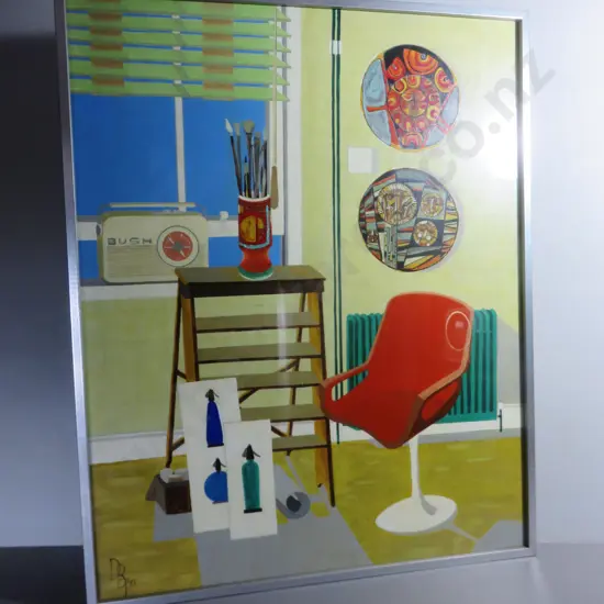 Modernist “still life” acrylic on board original Art work