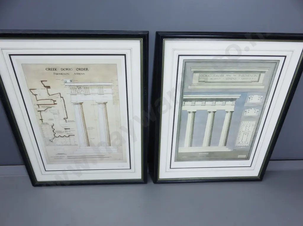 4 Architectural Prints featuring the Parthenon Athens Image 1++