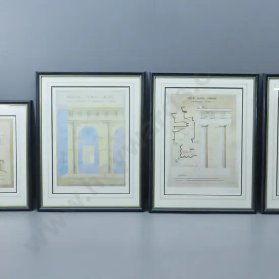 4 Architectural Prints featuring the Parthenon Athens