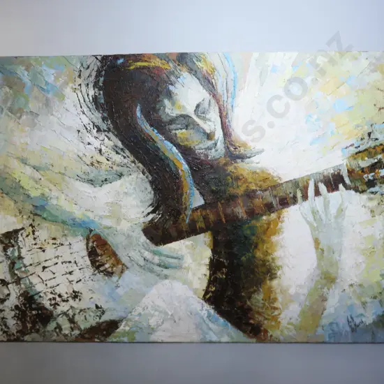 Original palette art work by noted artist Nell La Marsh