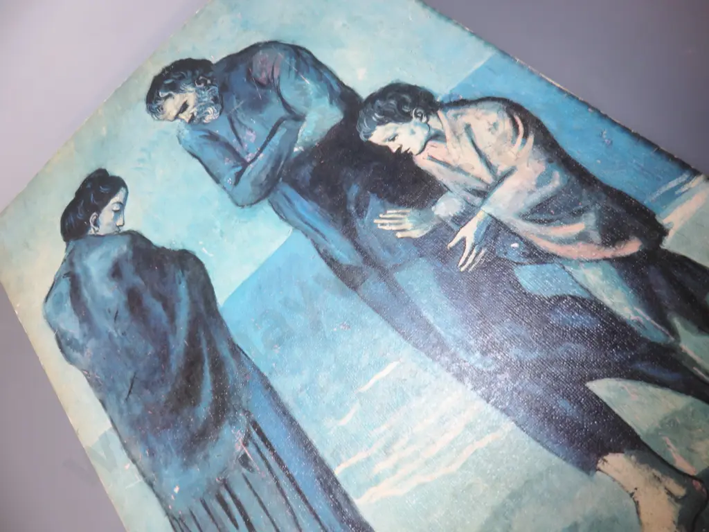 Vintage Picasso print on board titled “The Tragedy” Image 1++