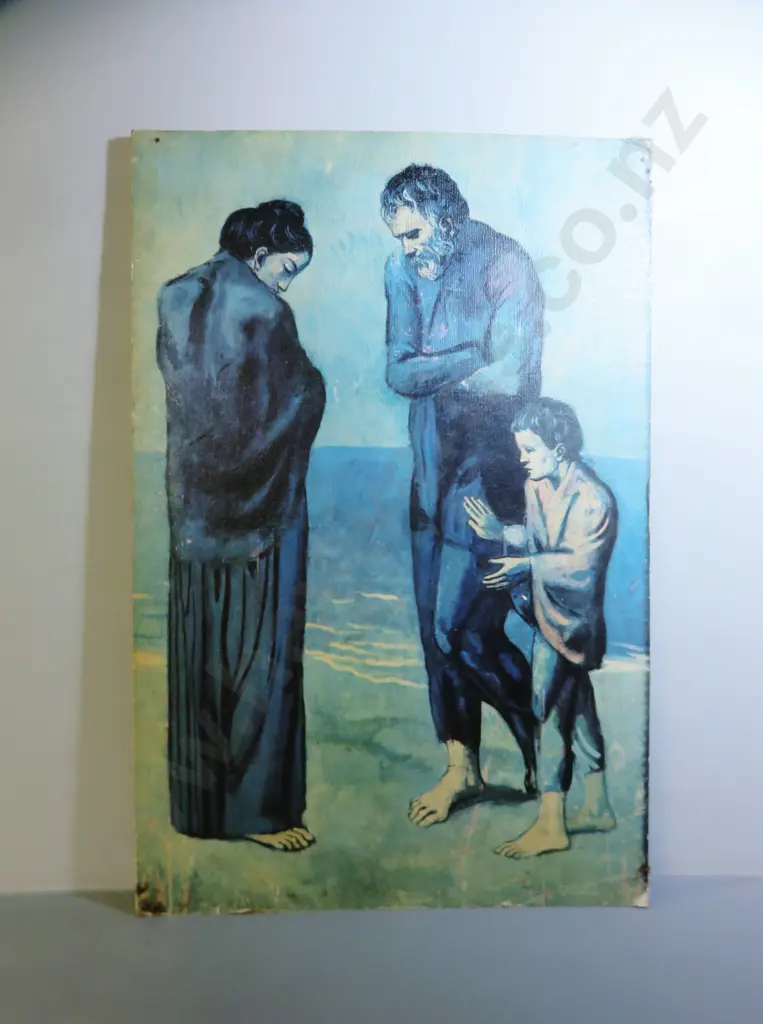 Vintage Picasso print on board titled “The Tragedy” Image 1++