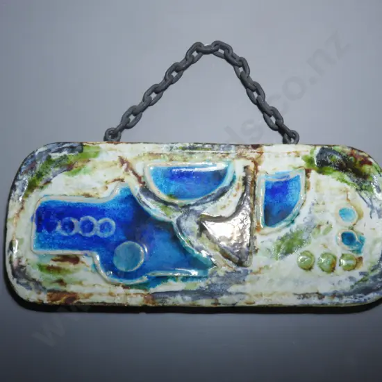 Large Ruscha of west Germany Modernist pottery wall plaque