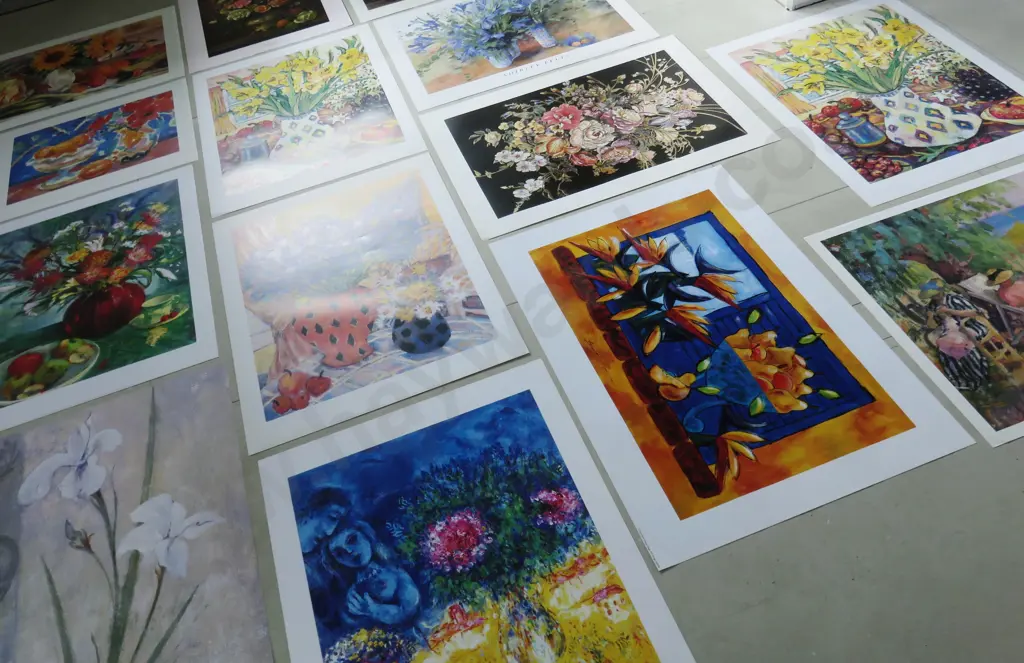 Collection of floral art prints. Image 1++
