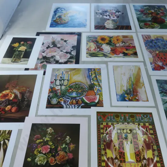 Mixed lot of floral art Prints