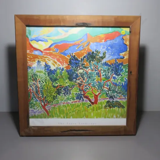 Framed print titled “The Fauve Landscape”