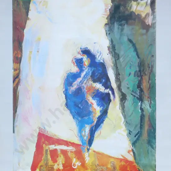 1981 Paris Gallery Exhibition poster featuring the work of Paul Courtin