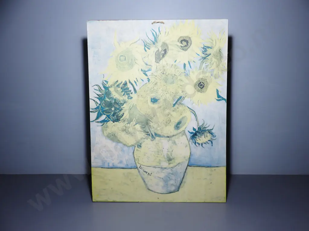 Early Vincent Van Gogh Sunflowers Print on board Image 1++