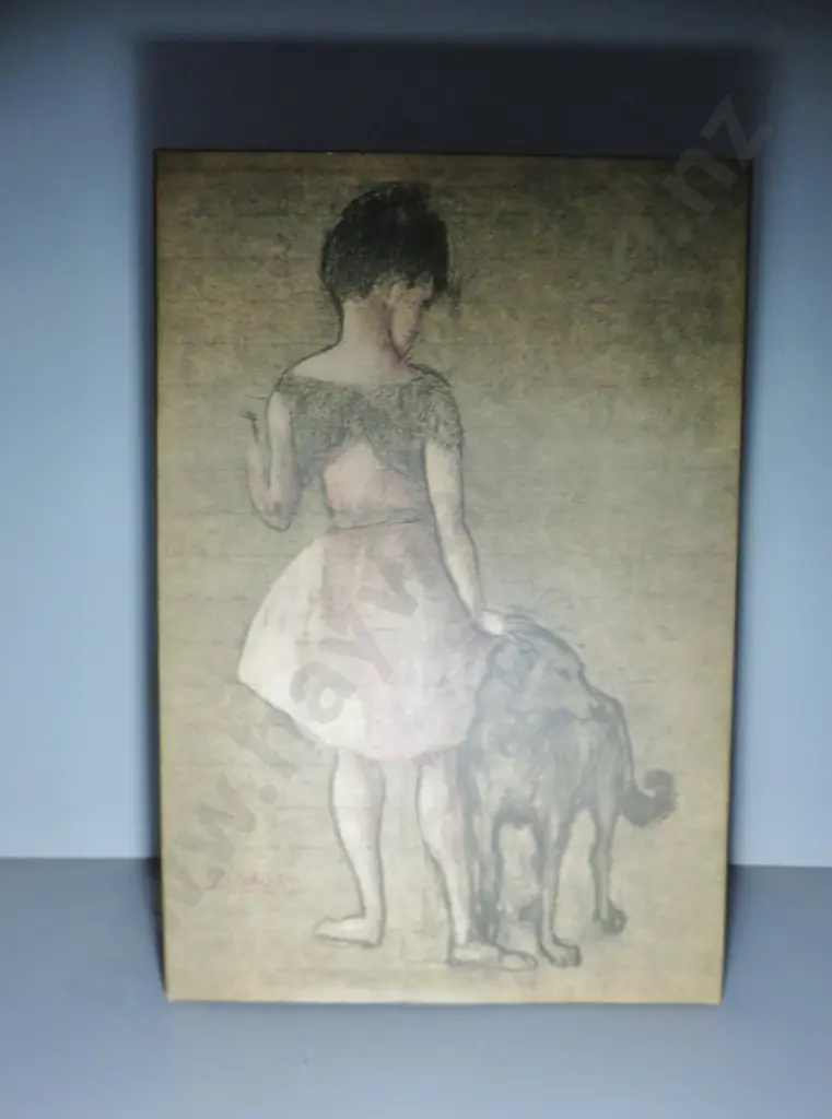 Vintage Picasso print on board Image 1++