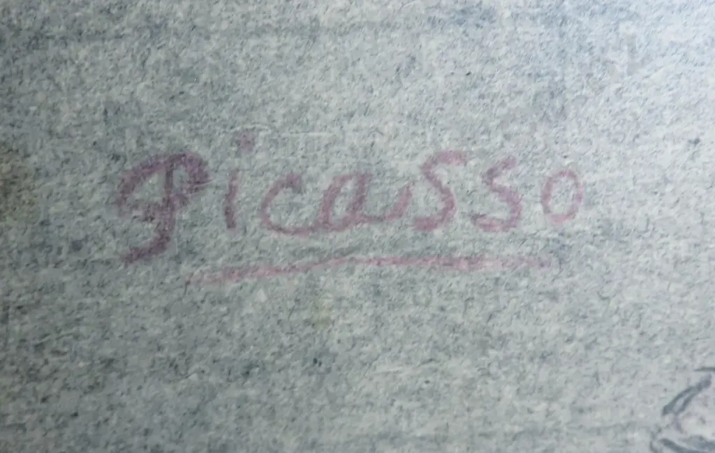 Vintage Picasso print on board Image 1++