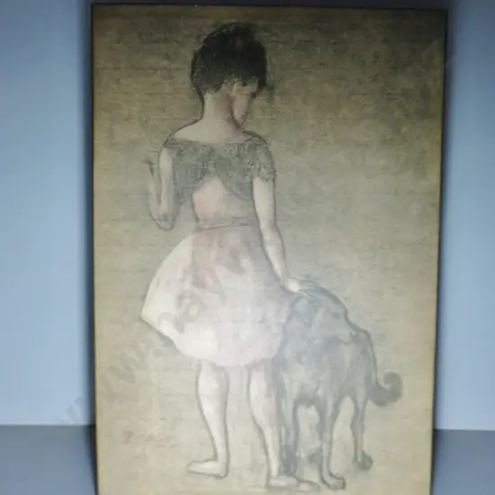 Vintage Picasso print on board