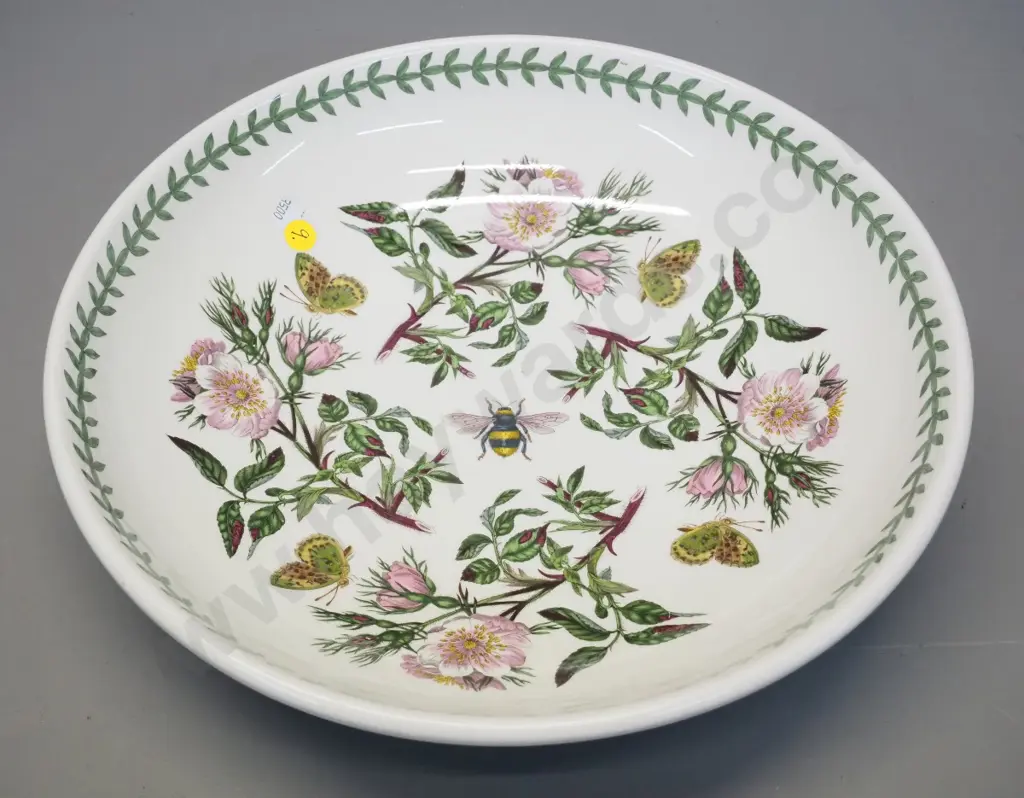 Portmeirion Botanic Garden rose pattern large bowl D-330 Image 1++