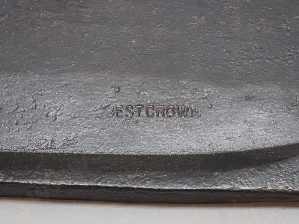 2 vintage hay knives with wooden handles and a large scythe blade - 2 are marked W. Tyzack Image 1++