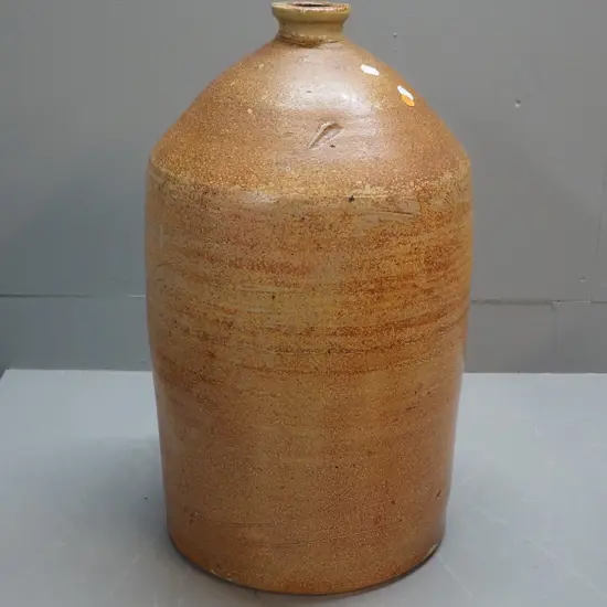 large narrow-mouth stoneware crock H-520 D-300