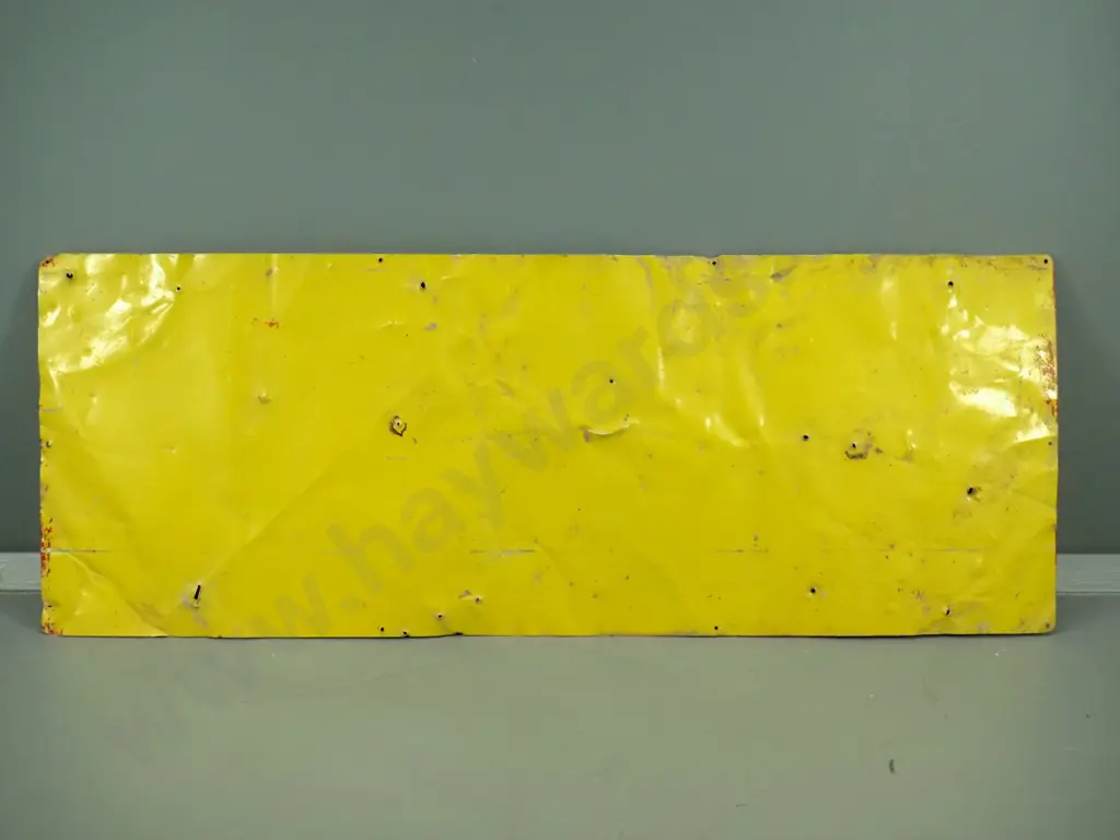 vintage painted tin Capstan advertising sign - dents and holes, fading to paint H450 W1220 Image 1++