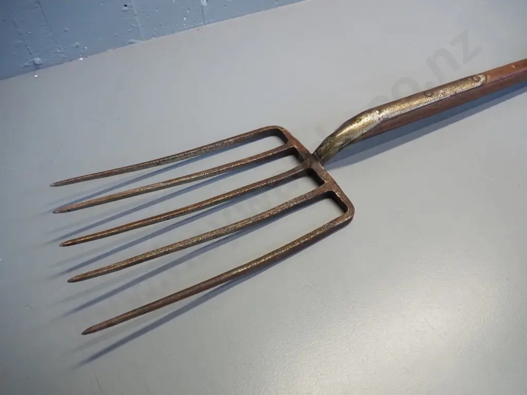 vintage 5-tine garden fork L-1100 Image 1++