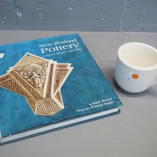 early Ambrico mug and Crown Lynn collector's book