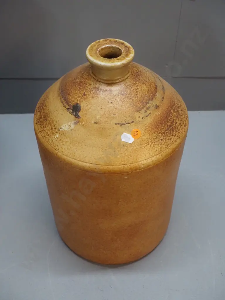 narrow-mouth salt-glazed stoneware crock H-390 D-230 Image 1++
