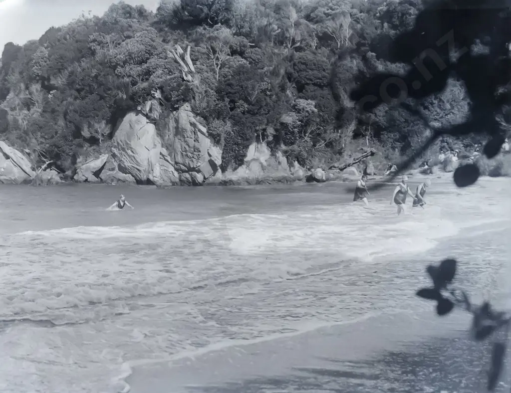 2 boxes glass plate negatives attrib. EA Phillips: boat excursions, landscapes (Stewart Island?) a few Savoy Hotel etc. Image 1++