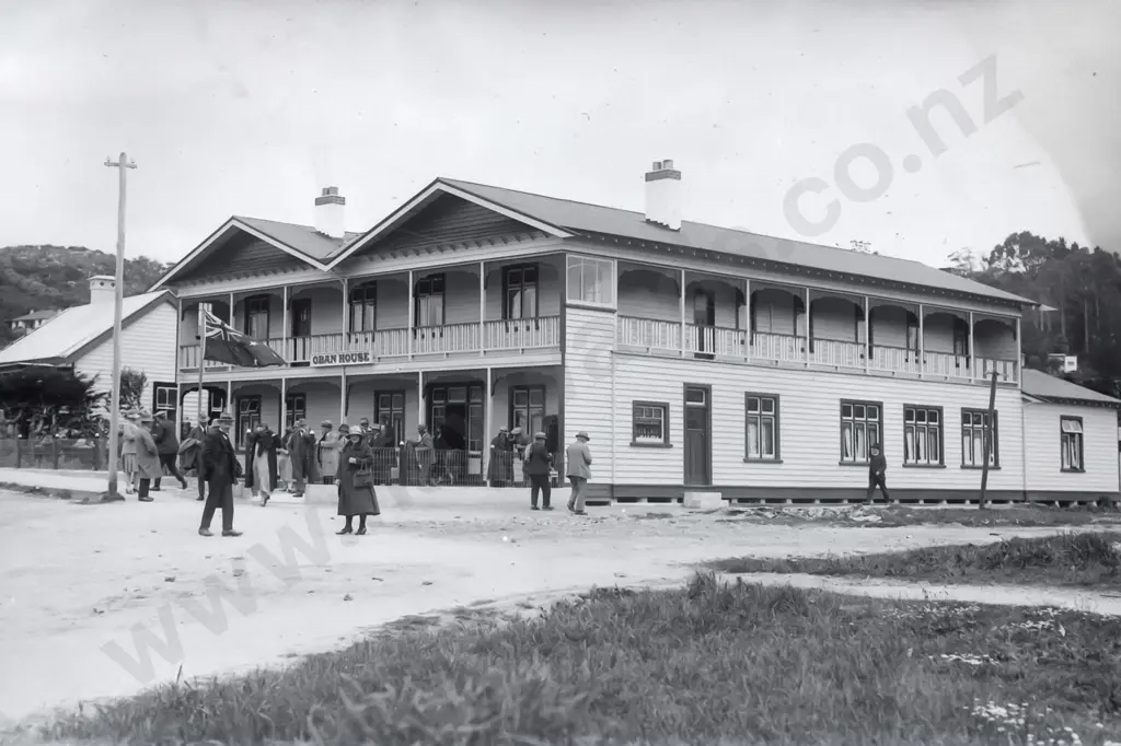 2 boxes glass plate negatives attrib. EA Phillips: boat excursions, landscapes (Stewart Island?) a few Savoy Hotel etc. Image 1++