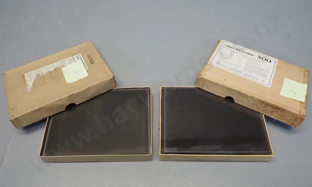 2 boxes glass plate negatives attrib EA Phillips: 1940 radio 4ZB promos and groups, wedding groups and portraits, prints Image 1++
