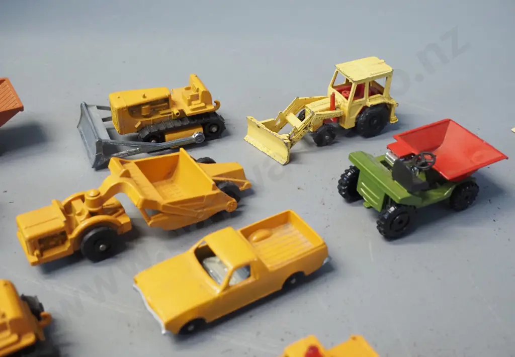 9 small die-cast vehicles - 7 Fun Ho, one Corgi and one other Image 1++