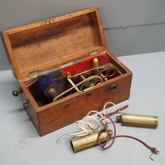 restorer's ECG  device - magnetic current generator, damage and wear H125 L270 W115