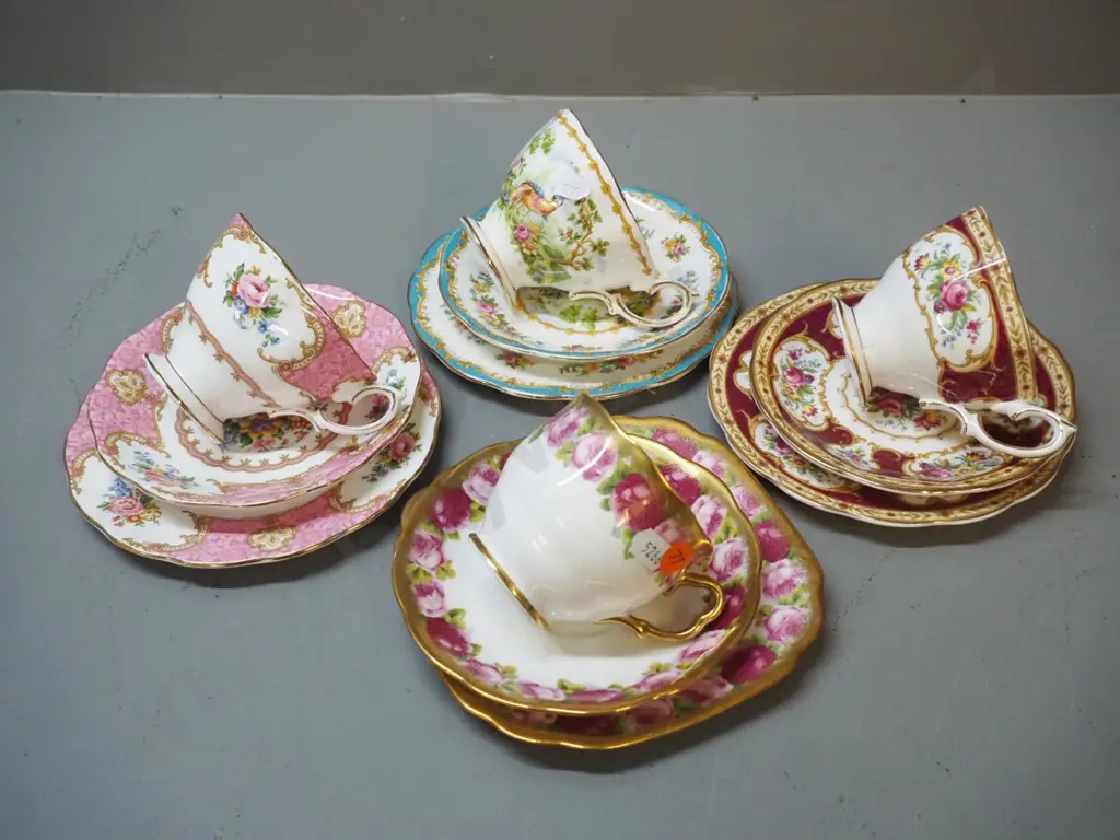 5 Royal Albert trios Image 1++