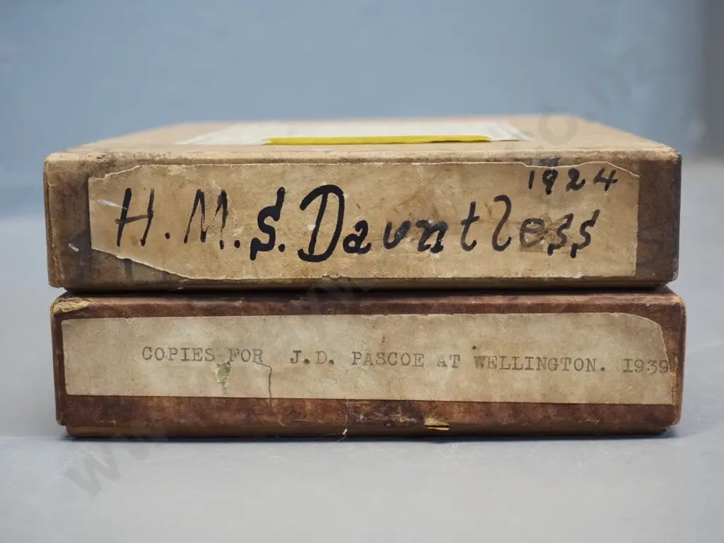 2 boxes glass plate negatives attrib. EA Phillips: HMS Dauntless groups, debutantes, assorted copy negatives, etc. Image 1++
