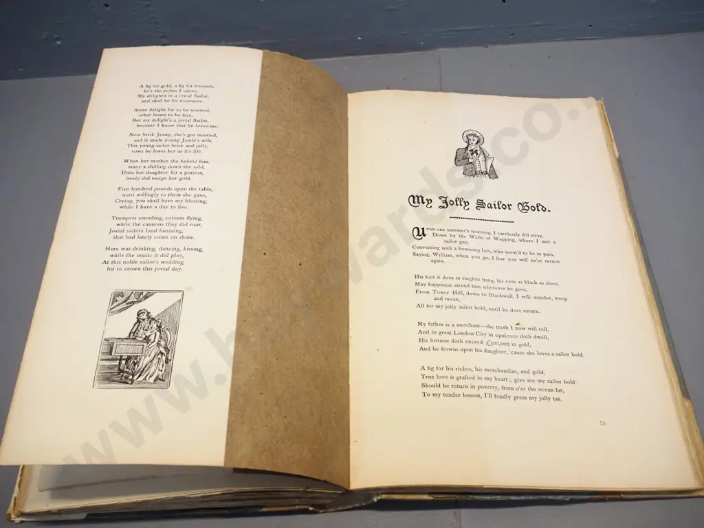 book - Real Sailor's Songs, collected and edited John Ashton, published 1891 - some foxing and wear Image 1++
