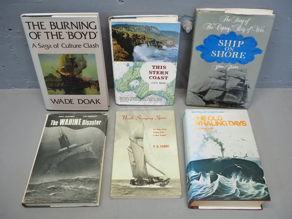 6 books - various New Zealand maritime history subjects Image 1++