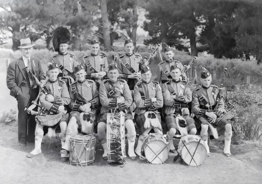 2 boxes glass plate negatives attrib EA Phillips: pipe bands, group portraits, arctic expedition copy photos, one box is Image 1++