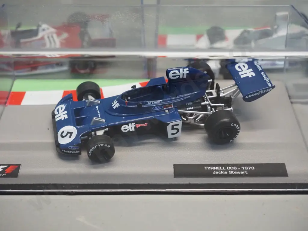 3 die-cast 1:43 scale Formula 1 racing cars - 1973 Jackie Stewart, 1975 Carlos Pace, 1977 Niki Lauder Image 1++