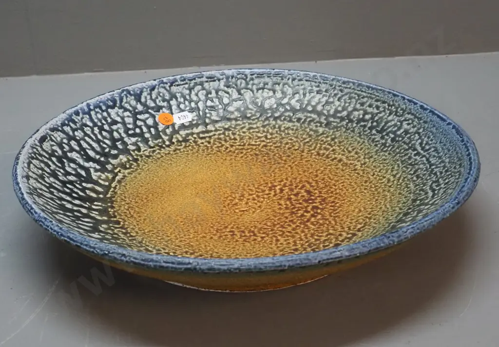 Danny Moorwood studio pottery large bowl - earth tones - D-345 Image 1++