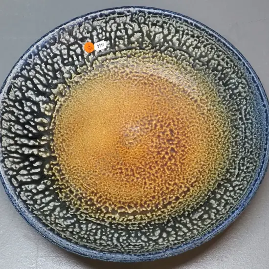 Danny Moorwood studio pottery large bowl - earth tones - D-345
