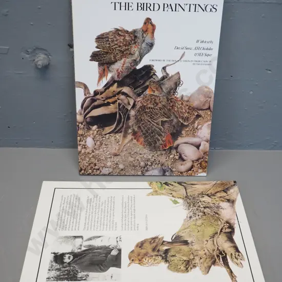 slip cased soft-cover book: Raymond Ching - The Bird Paintings - 1985 reprint