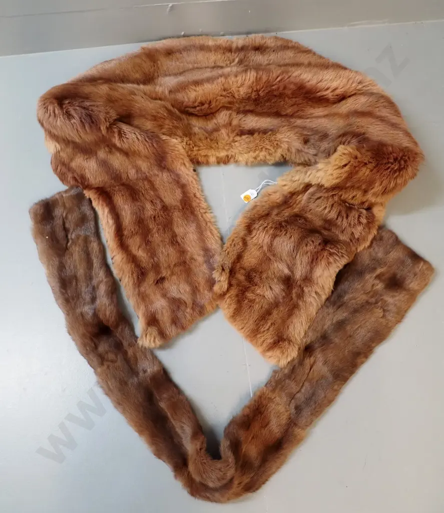 fur stole L-1600 and fur scarf Image 1++