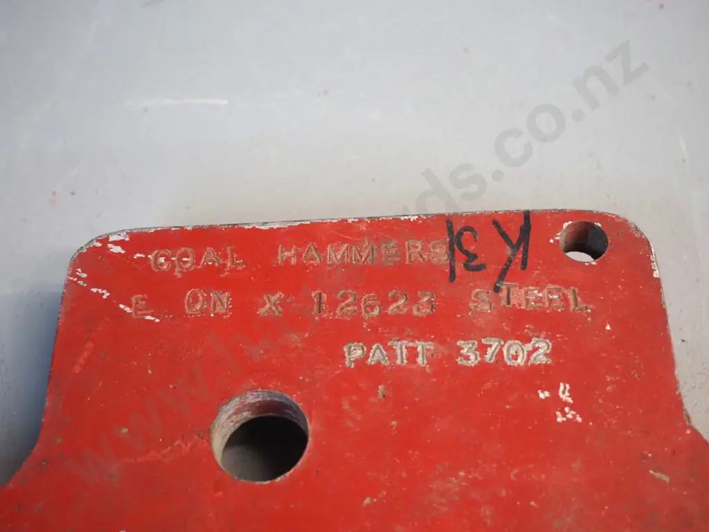cast aluminium and wood foundry or engineering form / model - marked 'Coal Hammers' L-520 W-340 Image 1++