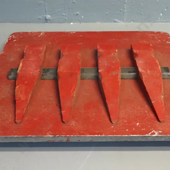 cast aluminium and wood foundry or engineering form / model - marked 'Coal Hammers' L-520 W-340