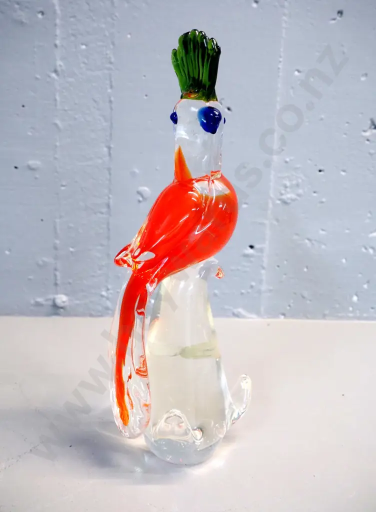 New Zealand Collection art glass parrot figure H-290 Image 1++