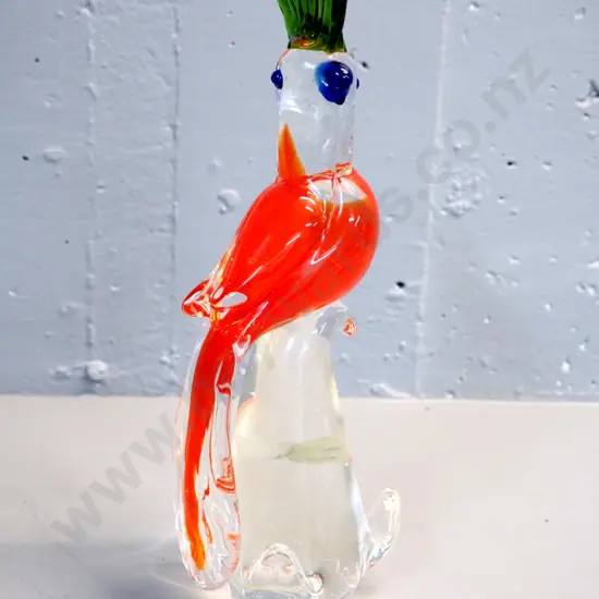 New Zealand Collection art glass parrot figure H-290