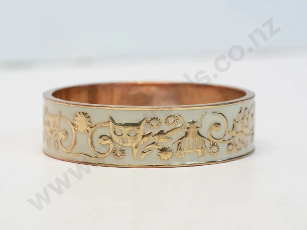 Karen Walker designed enamel on metal bangle Image 1++