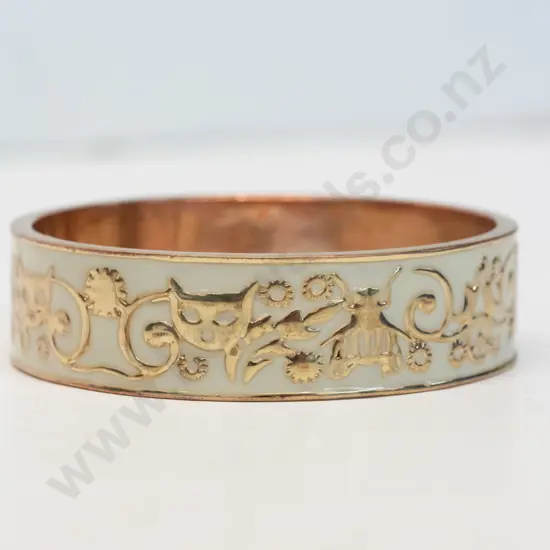 Karen Walker designed enamel on metal bangle