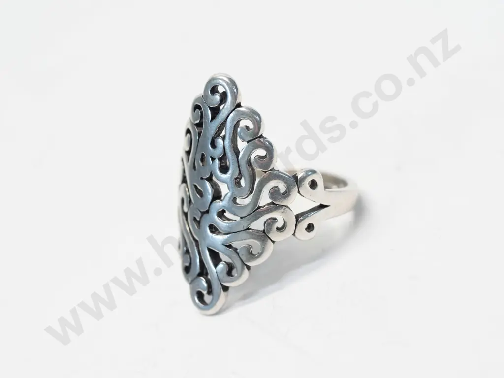 silver ring stamped 925 adjustable Image 1++