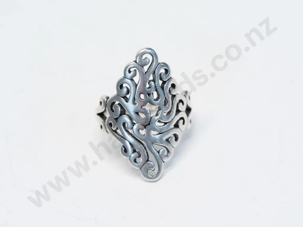silver ring stamped 925 adjustable Image 1++