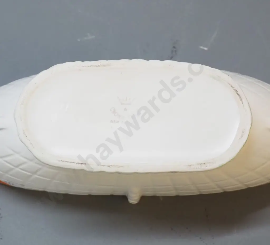 Crown Lynn cream glaze flower trough - number 554? H-110 L-280 Image 1++