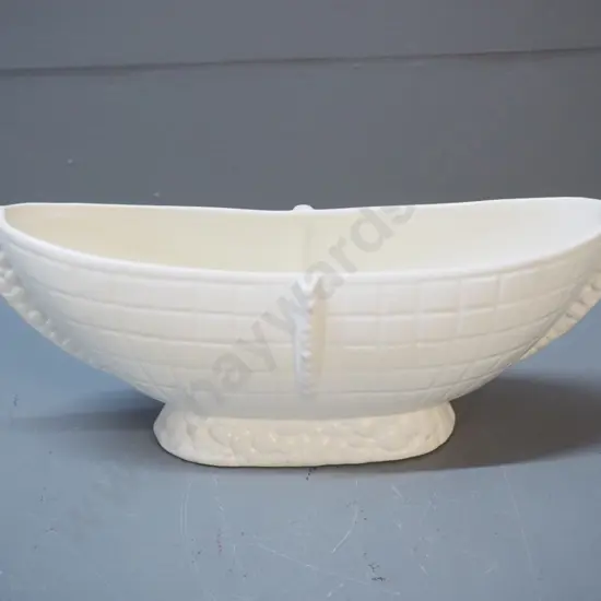 Crown Lynn cream glaze flower trough - number 554? H-110 L-280