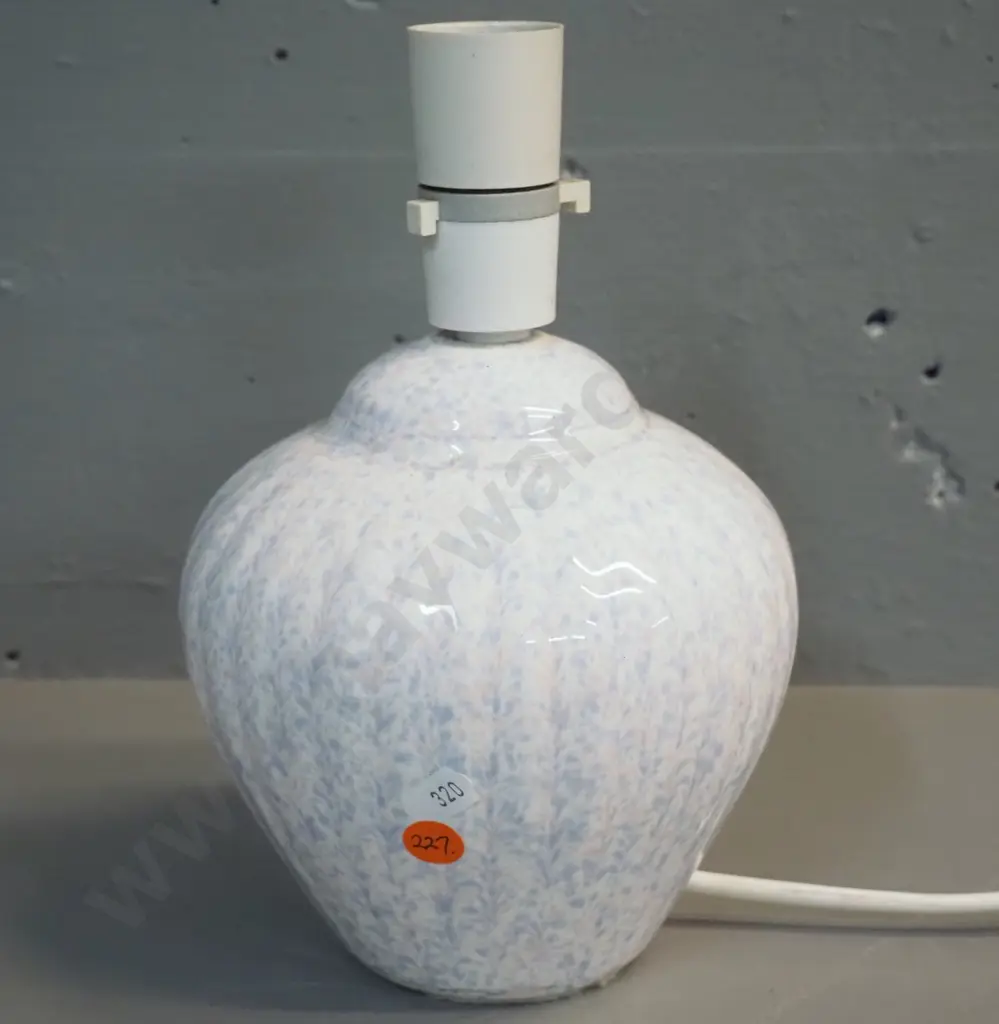 Clayworks Aotearoa New Zealand pottery  mottled glaze table lamp base, no shade - H-230 D-150 Image 1++