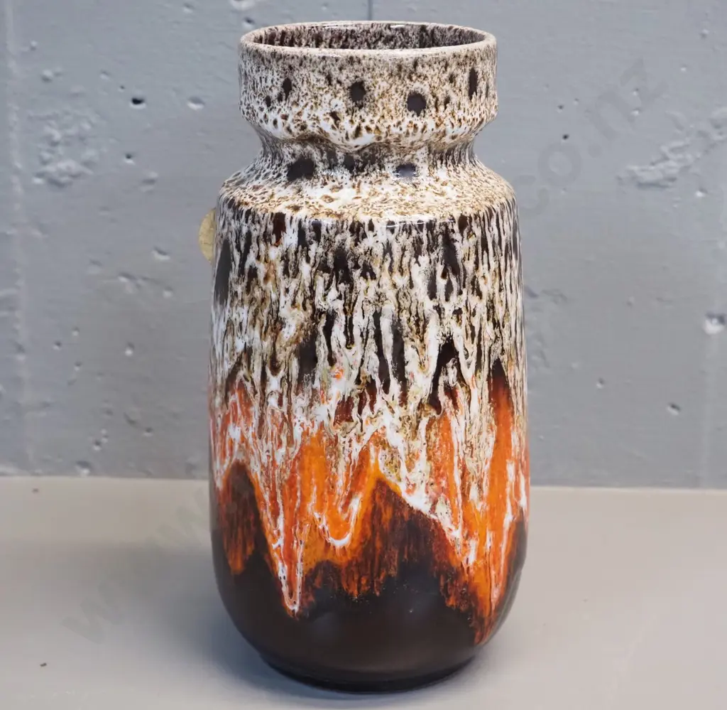 Blue Mountain Apollo trickle glaze vase H-210 D-100 Image 1++